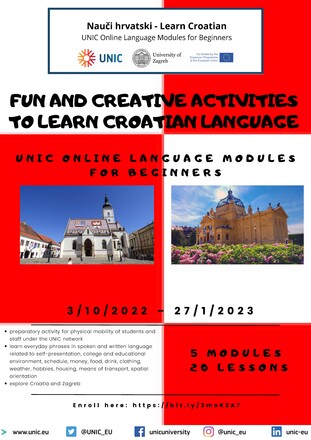 UNIC - modul za učenje hrvatskog jezika