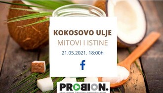 PROBIONline webinar: Kokosovo ulje – MITOVI i ISTINE