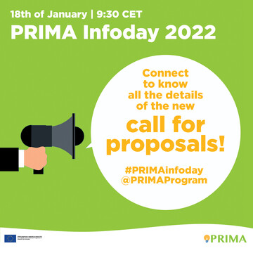 Najava informativnog dana za PRIMA poziv na dostavu projektnih prijedloga 2022. godine