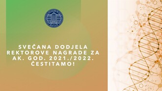 Dodjela Rektorove nagrade najboljim studentskim radovima i umjetničkim ostvarenjima na Sveučilištu u Zagrebu u akademskoj godini 2021./2022.
