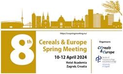 Obavijest o održavanju konferencije  8th Cereals & Europe Spring Meeting 2024